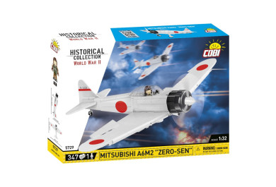 Cobi 5729 II WW Mitsubishi A6M2 ZERO-SEN, 347 kostek