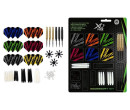 Dárkový set XQMax šipky 2x3 23g Steel Brass s příslušenstvím