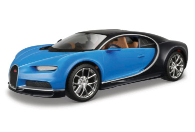 Maisto Kit Bugatti Chiron, Modrá 1:24