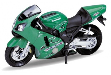 Welly Kawasaki 2001 Ninja ZX-12 R (green) 1:18