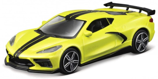 Bburago Chevrolet 2020 Corvette, žlutá 1:43