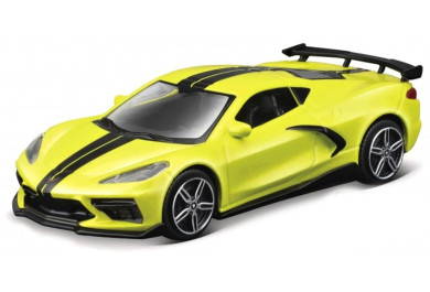 Chevrolet 2020 Corvette, Street Fire Collezione Bburago, žlutá 1:43