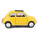 Bburago Fiat 500 F 1965 žlutá 1:24