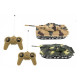 Teddies Tank RC 2ks 25cm tanková bitva se světlem a zvukem