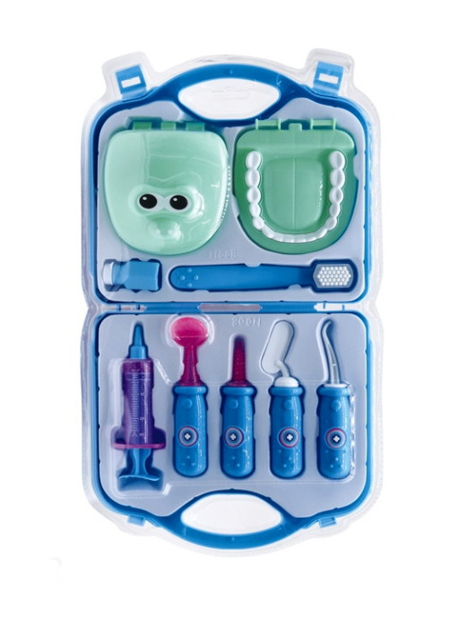 Zubařský set v kufříku, modrý