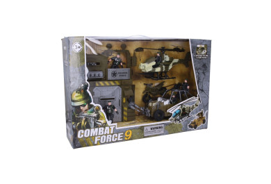 Wiky Vojenský set s autem a vrtulníkem 