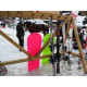 AXISKI MkII Ski - board růžový