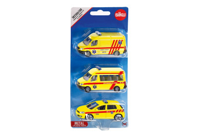 Siku Set ambulance, sada 3 aut, česká verze