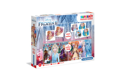 Clementoni Frozen Puzzle Superkit 4v1