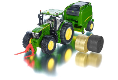 Siku Farmer, Traktor John Deere a balíkovačka 1:32