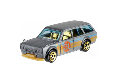 Hot Wheels Satin nad Chrome '71 DATSUN 510 WAGON 1:64