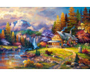 Castorland puzzle 1500 dílků - Chaloupka v horách