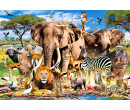 Castorland puzzle 1500 dílků - Zvířata v savaně