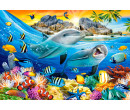 Castorland puzzle 1000 dílků - Delfíni v moři