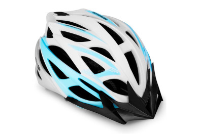 Spokey FEMME cyklistická přilba IN-MOLD, 55-58 cm, bílo-modrá