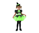 Dětský kostým na karneval Zelená čarodějka, 92-104 cm
