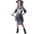 Dětský kostým na karneval Zombie Pirátka, 110-120 cm