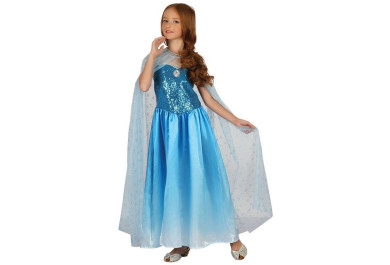 Šaty na karneval - sněhová královna, 120-130 cm