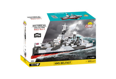 Cobi 4844 II WW HMS Belfast IWM, 1:300, 1517 kostek