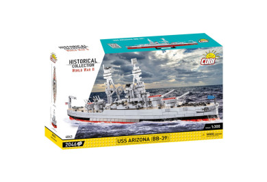 Cobi 4843 II WW USS Arizona BB-39, 1:300, 2046 kostek