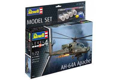 Revell ModelSet vrtulník 63824 - AH-64A Apache (1:72)