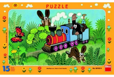 Dino deskové puzzle Krtek a mašinka