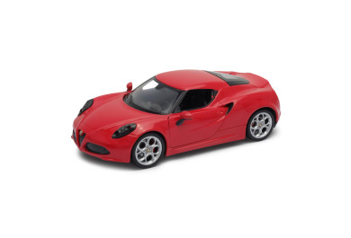 Welly Alfa 4C Červená 1:34-39