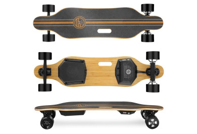 Spokey E-LONGBAY Elektrický longboard, baterie 4 Ah