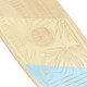 Spokey WOO-FISH Dřevěný pennyboard 56x15 cm, ABEC7, světle modrý