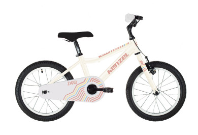 Kenzel Dětské jízdní kolo Ziggy girl RF16 1spd 2025, bílé perleťové