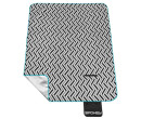 Spokey Picnic Zigzag Pikniková deka a popruhem 150x180 cm