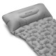 Spokey Air Bed Pillow Nafukovací matrace s polštářkem, 213x62x6 cm, R-Value 2.5, šedá