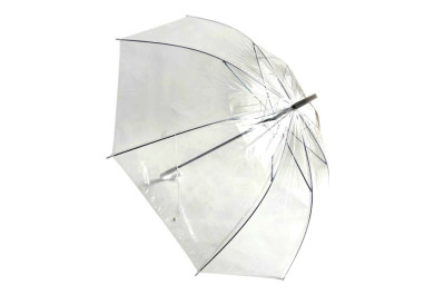 Deštník vystřelovací, průhledný, svatební 82cm