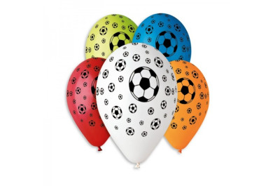 Nafukovací balonky fotbal průměr 30cm, 5ks