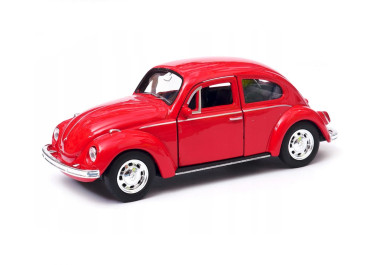 Welly Volkswagen Beetle Hard Top, Červený 1:34-39