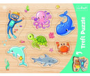 Deskové obrysové puzzle Mořský svět, 37x29cm