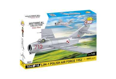 Cobi 5822 Cold War LIM-1 Polish Air Force 1952, 1:32, 504 kostek