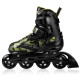Spokey MAKAN Kolečkové brusle, černo-zelené, ABEC9 Carbon, vel. 32-35
