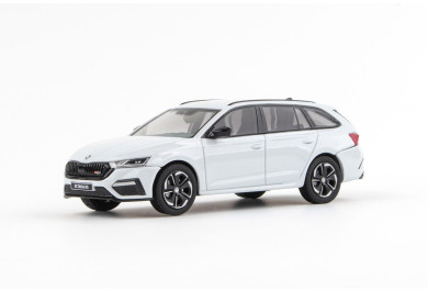 Abrex Škoda Octavia IV Combi RS (2020) Bílá Moon Metalíza 1:43