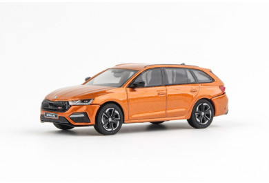 Abrex Škoda Octavia IV Combi RS (2020) Oranžová Phoenix Metalíza 1:43