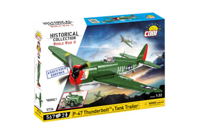 Cobi 5736 II WW P-47 Thunderbolt & cisterna, 1:32, 567 kostek, EXECUTIVE EDITION