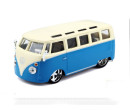 Bburago Plus Volkswagen Van Samba Blue/White 1:32