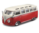 Bburago Plus Volkswagen Van Samba Red/White 1:32