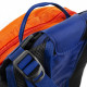 Spokey DEW Sportovní, cyklistický, běžecký batoh, oranžovo-modrý, 15 l