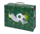 BAAGL Skládací školní kufřík Fotbal s kováním
