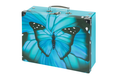 BAAGL Skládací školní kufřík Butterfly s kováním