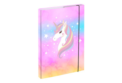 BAAGL Desky na školní sešity A4 Rainbow Unicorn