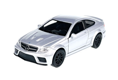 Welly Mercedes Benz C63 AMG Coupe, stříbrný 1:34-39