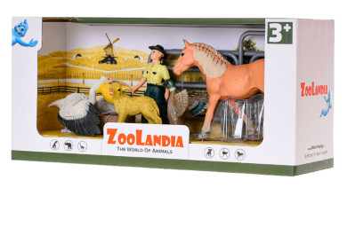 Zoolandia zvířátka farma s doplňky, Sedlák s kloboukem