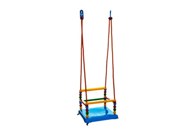 Dětská plastová houpačka nosnost 40kg, Modrá 35x34 cm